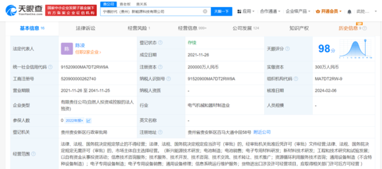寧德時代貴州科技公司經營異常，新興能源技術研發之路何去何從？
